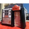Partihandel ny ankomst 5x4m uppblåsbar pub med skorsten, rörligt hus tält gummibåtar party bar för utomhusunderhållning