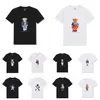 남자 티셔츠 새로운 작은 곰 tshirts 디자이너 패션 T 셔츠 ralphs 폴로 남성 RL 티셔츠 탑 맨 캐주얼 티셔츠 고급 의류 소매 로렌스 VCFF