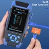 Fiber Optic Equipment Pro Mini OTDR Reflectometer AUA900D With 9 Functions VFL OLS OPM Event Map 24dB For 64km Cable Ethernet Tester