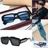 Mens retro square sunglasses with high quality oversized and thick legs designer fashion street photo sunglasses with top notch original box