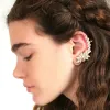 Ohrringe Designer für Frauen Mode Zirkonia Ohr Manschette kein Piercing Schmuck Bling CZ Ohrhaken Hochzeit Braut Brautjungfern Geschenk