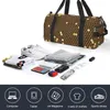 Outdoor Bags Bee Hives Sports Gold And Black Travel Training Gym Bag With Shoes Novelty Handbags Couple Design Oxford Fitness