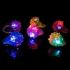 10/20/30/40/50/60pcs 빛나는 반지 LED LIGHT UP LUMINOUS RINGS 파티 파티 선호 장난감 플래시 LED 조명 어두운 파티 용품 240118