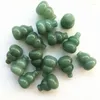 Dekoratif Figürinler 1pc 28mm Doğal Yeşil Aventurin Oyma Kaçak Kristal Taş Cucurbit Dekorasyon El Sanatları Taşlar ve Mineraller