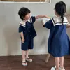 Girl Dresses Summer Baby Clothes For Twins Boys Shirts Girls Dress Kids Brother And Sister Matching Clothing Korean Fashion Children Outfit