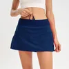 Free shipping Women Sports Yoga Mid-Rise Skirt Workout Shorts Zipper Pleated Tennis Golf Skirt Fitness Short Skirt with Pocket