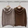 Women's Knits Tees Women's Knits Tees 23 Automne/Hiver R Manteau brodé de style britannique polo ours en peluche à capuche en laine de cachemire pull ample ludique