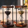 15 minut klepsydry piasek Timer do szkoły kuchennej Nowoczesne drewniane hour Hour Glass Glass Sand Sand Clock Timers