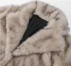 High Street Fashion Week Marca de luxo Gardient recortado casaco de pele falsa feminino inverno legal meninas fofo jaquetas de pele curta 240125