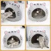 Tappetini Super Cat Bed Warm Pet House Gattino Cave Cuscino Cat House Warm Sleeping Dog Basket Tenda Piccolo cane Zerbino Forniture Letto per gatti