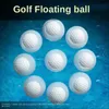 10pcs pgm golf yüzen su topu lavabo yok sentetik kauçuk çift katman 44G d42.7mm uzak mesafe triainating besleme q004 240124