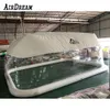 wholesale Outdoor customized transparent inflatable swimming pool cover dome with white covered ceiling from China factory