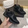 Channel Vintage Suede Casual Shoes Calfskin Reflective Sneaker Designer Mens Women Sneakers Women's City Gsfs Size35-41