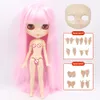 Icy dbs blyth boneca corpo conjunto 30cm bjd brinquedo branco rosto brilhante e fosco com mãos painel ab 16 diy moda 240122