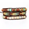 Bracelets 2020 Unique high quality glass beads Weaving Wrap Bracelets Wholesale Handmade Beads Bohemia bracelet Boho lovers Jewelry gift