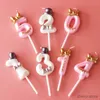 2PCS Kaarsen Leuke Strik Verjaardag Nummer Kaars Prinses Prins 0-9 Aantal Kaarsen Taart Decor Digitale Kaars Topper Cupcake Party Kaarsen