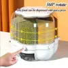 Pojemnik do przechowywania ziarna ryżu 360 ° Obrotowy dozownik pokarmowy Cylinder z wilgocią z powietrza odporny na gospodarstwo domowe uszczelnione 240124