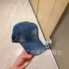 Ball Caps Designer New Inverted Triangle Tie Dyed Washed Cowboy Baseball Hat Versatile, Simple and Fashionable Duck Tongue Hat UU1X