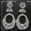 Stud New Personalized Exaggerated Earrings Women's Round Pendant Earrings Banquet Premium Earrings YQ240129