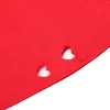 Chair Covers 2 Pcs Valentine's Day Back Cover Love Heart Chairs Wedding Valentines Felt Cloth Romantic Protector Removable