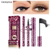 Mascara Yanqina Beauty Ensemble de maquillage 2 pièces Eyeliner imprimé léopard rouge imperméable et anti-taches - Livraison directe Otevo