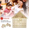 JUL TROE ADVENT CALENDAR MED LED -lampor för julklapp 25.3x29.5x6cm/9.96x11.6x2.36inch 240118