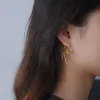 Boucles d'oreilles Lotus Fun 18k Gold Exquis Lamage Jouot Long Tassel Boucles d'oreilles pour femmes 925 Bijoux de mode en argent sterling 2022