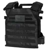 Adjustable Lightweight Molle Vest With Flag Patch For Outdoor Sports