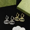 Boucles d'oreilles de luxe avec lettres personnalisées, Style classique, bijoux haut de gamme de haute qualité, cadeau de fête de mariage pour mariée
