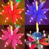2PCS Świece Flower Candle LED Świąteczne elektryczne świece kwiatowe efekt wizualny Solid Parafin Unikalny kreatywność