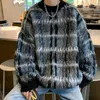 男性用セーターニットメン冬の温かい柔らかいカラフルなティーンエイジャー活力レトロなカップルバギーアメリカンスタイルの美学