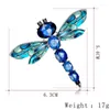 Brooches Enamel Wing Crystal Dragonfly Large Brooch Pins Fashion Party Banquet Costume Accessories Wedding Jewelry For Women Broche XZ361