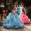 Mädchenkleider, Hochzeitskleid für Kinder, ärmelloses Geburtstagskleid, 1. Juni, geschwollene Prinzessinnenlänge
