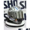 Мотоциклетные шлемы Shoei X14 Шлем X-Fourteen Yzf-R1M Special Edition Sier Fl Face Racing Casco De Motocicleta Прямая доставка Mobi M Dh0Na