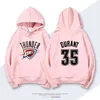 Thunder Team Durant Size 35 Weishao 0 George Hooded Hoodie Spring and Autumn Basketball Clothing Jacket Trend