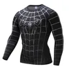 Anime 3D Tryckt Tshirts Men Compression Shirts Long Sleeve Tops Fitness T-Shirts Slim Tights TEE MANA COSPLAY COSTUME Tights 240125