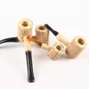 Corn cob hammer smoking hand pipe disposable natural corncob herb spoon cigarette filter pipes tools accessories 4 sizes wooden tobacco pipes