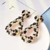 Oval uttalande färgad kristallhänge örhängen vintage vatten diamant metall smycken mode trend tillbehör grossist för kvinnor 240129