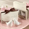 NICE 100SETS200PCS Popularne wesele Favor Love Birds Sól i pieprz Shaker Party Favors for Party Prezent1293t