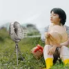 Fans Xiaomi Multifunktions-Fernbedienung USB-Schreibtisch Stativ Luftkühlung elektrischer Ventilator Nachtlicht Outdoor Camping Deckenventilator