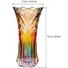 Flower Vase Crystal Glass Rainbow Decorative Plant Container Pot Xmas Fall Christmas Dinner Table Decor Vases281d