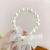 Hair Accessories Pearl Headband Children Streamer Baby Cute Princess Female Super Broken Finishing Hairpin