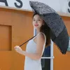 Guarda-chuvas ao ar livre guarda-chuva à prova de vento meninas rendas portátil kawaii sombra dobrável guarda-sol moda paraguas mujer preto