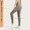 AL Women Yoga Pants Push Ups Fitness Leggings Soft High Waist Hip Lift Elastic T-line Sports Pants with Logo