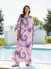 Kvinnors badkläder sunfororyou caftans för kvinnor lätt strand täcker kaftan klänningar klädrock rosa tryck baddräkt loungewear tunics