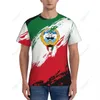 T-shirts pour hommes Nom personnalisé Nunber Koweït Drapeau Couleur Hommes T-shirt de sport serré Femmes Tees Jersey pour les fans de football de football