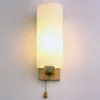 Lampa ścienna Japonia w stylu LED LED salon salon blacground sypialnia kreatywna przełącznik zip elecplatede drewniana luminaria