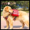 キャリアポーポー戦術スタイルの犬バックパックミディアムアンドラージドッグ取り外し可能なスナックバッグ多機能犬のアクセサリー屋外ウォーキング