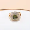 Colar brincos conjunto oriente médio 18k banhado a ouro quadrado zircão anel de casamento acessórios de jóias de noiva feminino elegante luxo
