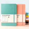 PU Deri A5 noktalı not defteri 200 sayfa Macaron Journal Planner Gündem Yazma Notebookssketchbook Stationery Okul Malzemeleri 240124